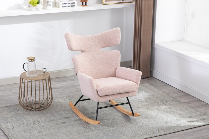 NINEDIN Modern Polyester Fish Tail Arm Chair High Back Chaise Lounges ...