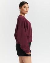 Thumbnail for your product : adidas Women's Purple Sweats - Adicolor Essentials Fleece Sweatshirt - Size 14 at The Iconic