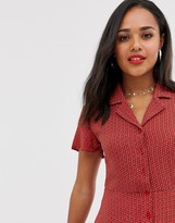 Thumbnail for your product : Daisy Street shirt skater dress in geo print