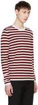 Thumbnail for your product : Saint Laurent Red and White Striped Sweater