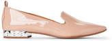 Thumbnail for your product : Franco Sarto Peach Patent Shelby Studded Heel Loafers