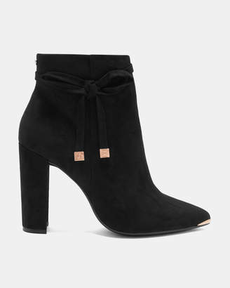 Ted Baker QATENA Suede bow detail ankle boots