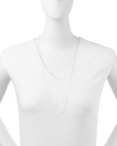 Thumbnail for your product : Dogeared 100 Good Wishes Silver Bar Necklace, 33"L