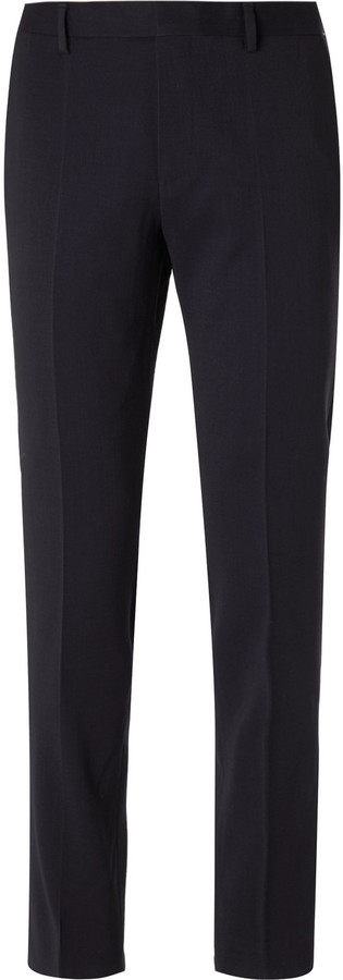 HUGO BOSS Huge/genius Slim-Fit Nailhead Wool-Blend Suit Trousers ...