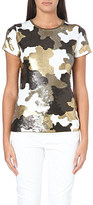 Thumbnail for your product : MICHAEL Michael Kors Sequinned camouflage top
