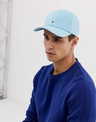 Tommy Hilfiger small icon flag logo baseball cap in light blue