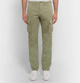 Thumbnail for your product : Incotex Slim-fit Cotton And Linen-blend Cargo Trousers - Green
