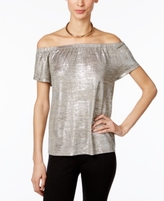 Thumbnail for your product : INC International Concepts Petite Metallic Off-The-Shoulder Top, Created for Macy's