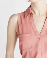 Thumbnail for your product : Express Slim Fit Sleeveless Portofino Shirt