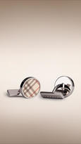 Thumbnail for your product : Burberry Enamel Check Cufflinks