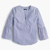 Thumbnail for your product : J.Crew Petite striped bell-sleeve top