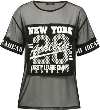 M&Co New York print mesh t-shirt