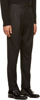 Thumbnail for your product : Givenchy Black Belted & Pleated Trousers