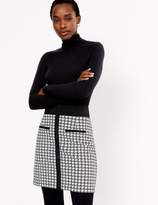 Thumbnail for your product : Marks and Spencer Houndstooth Button Detail Pencil Mini Skirt