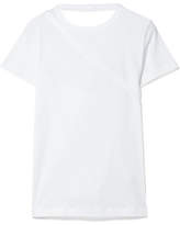 Helmut Lang - Open-back Stretch-cotton Jersey T-shirt - White