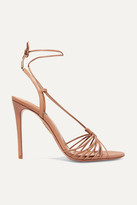 Thumbnail for your product : Aquazzura Whisper 105 Leather Sandals - Antique rose