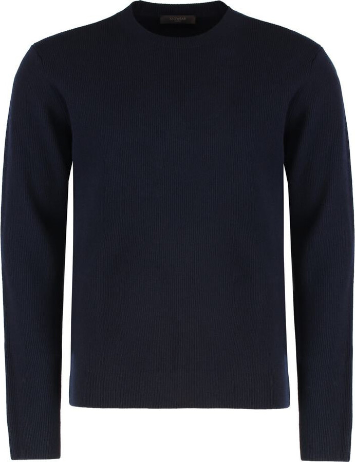 SLOWEAR Sweater With Round Neck In Wool