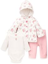 Thumbnail for your product : Little Me Newborn Girls Three Piece Jacket Set