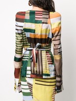 Thumbnail for your product : Rick Owens Uxmal-print wrap blouse