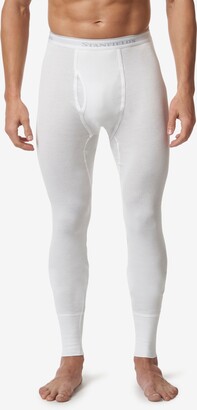 Locachy Men's Ultra Soft Thermal Underwear Set Stretchy Thin Modal Cotton Long Johns Top & Bottom Set 