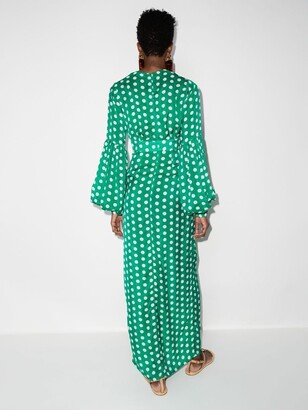 Alexandra Miro long-sleeve graphic-print Dress - Farfetch