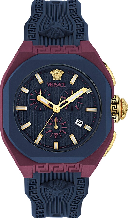 V-Legend Chronograph Ceramic Strap Watch, 44mm