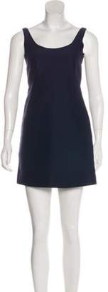 Balenciaga Sleeveless Mini Dress blue Sleeveless Mini Dress