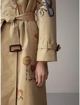 Thumbnail for your product : Burberry Sketch Print Tropical Gabardine Trench Coat
