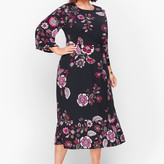 Thumbnail for your product : Talbots Ruched Jersey Midi Dress