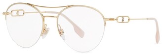 Burberry Round-Frame Double-Bridge Glasses