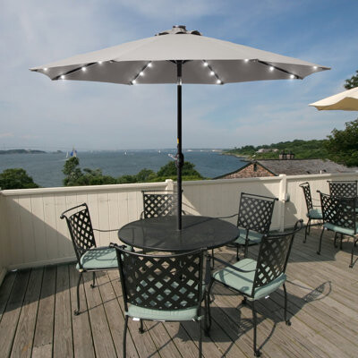 Arlmont & Co. Daarina 108'' Lighted Market Umbrella