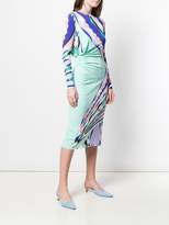 Thumbnail for your product : Emilio Pucci Burle Print Cold Shoulder Midi Dress