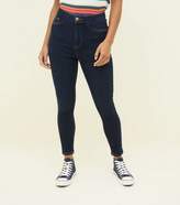 Thumbnail for your product : New Look Petite Blue 26in High Waist Super Skinny Jeans
