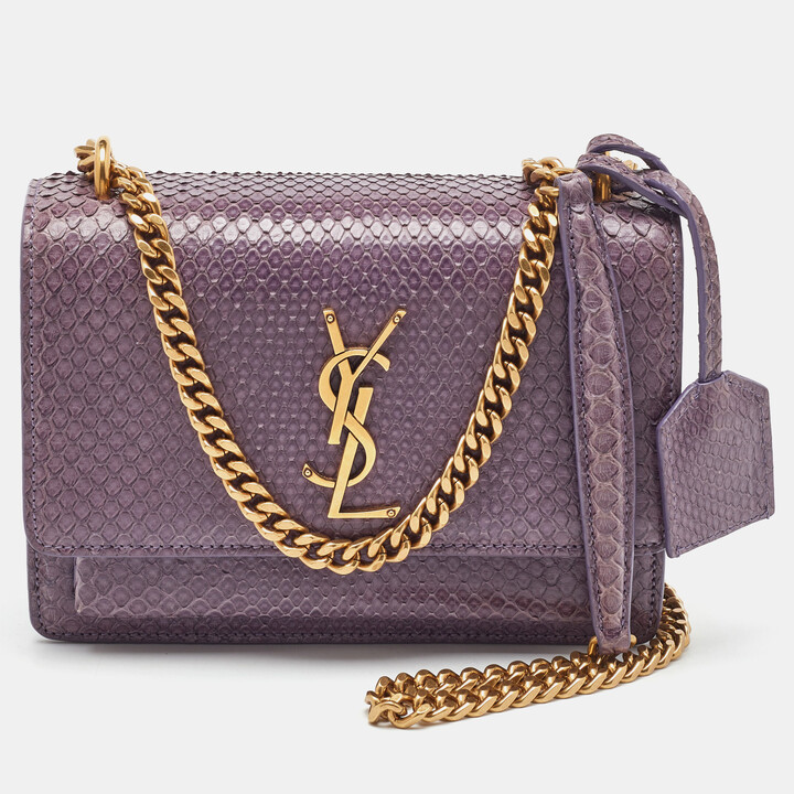 YSLのパイソンシガレットバッグ Designer Handbags Ysl Sunset Python Bag Ysl Python Bag Top