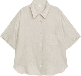 Arket Short-Sleeved Linen Shirt