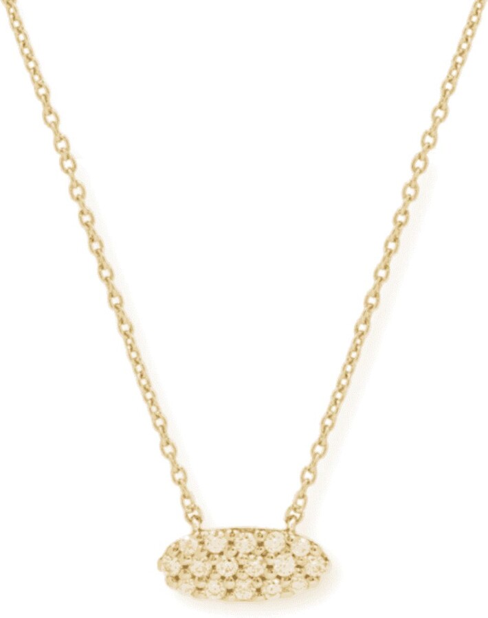 Inari Jewellery Gold / White Stardust Cluster Necklace - Gold Vermeil White Topaz