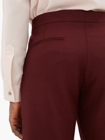 Thumbnail for your product : Edward Crutchley Wool-blend Straight-leg Trousers - Burgundy