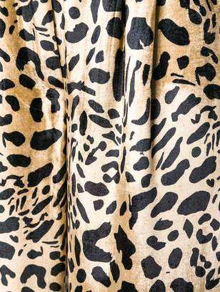 Michel Klein leopard print wide leg trousers