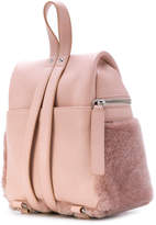 Thumbnail for your product : Kara shearling zipped backpack