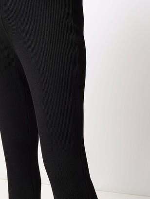 Áeron Ribbed-Knit Flared Trousers