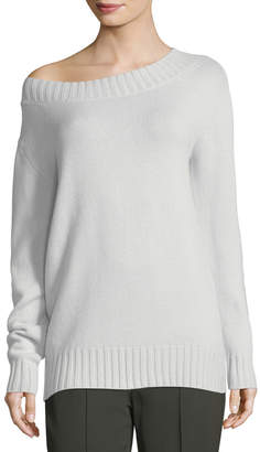 Vince Boat-Neck Long-Sleeve Wool-Cashmere Sweater