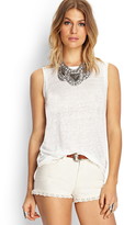 Thumbnail for your product : Forever 21 Linen Muscle Tee