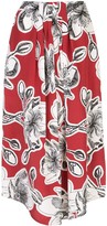Thumbnail for your product : Stine Goya Dahlia-print silk skirt