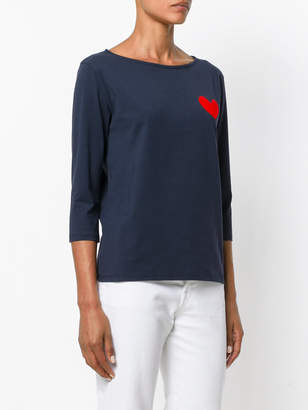 Chinti & Parker heart embroidered top