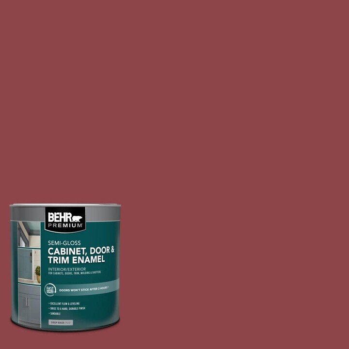 BEHR PREMIUM 1 qt. #MQ1-09 Haute Couture Semi-Gloss Enamel Interior/Exterior Cabinet, Door & Trim Paint