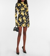 Thumbnail for your product : Vetements High-neck printed jersey minidress