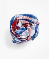 Thumbnail for your product : Brooks Brothers Plaid Lapel Flower