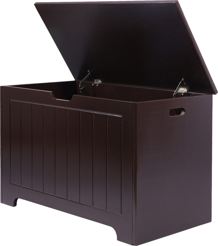 Lucky Kids Wooden Toy Box Storage Bench Toy Chest Organizer w