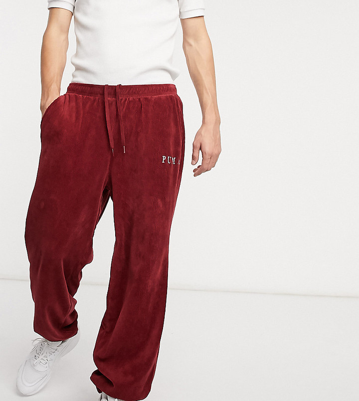 Puma PLUS cord sweatpants in red exclusive to ASOS - ShopStyle Activewear  Pants