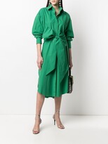 Thumbnail for your product : Alexandre Vauthier Tie-Front Shirt Dress